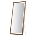 Sawyer Tall LED Mirror - Oak