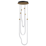 Soleil 3-Light Pendant - Natural Aged Brass / Frosted