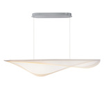 Manta Linear Pendant - Polished Chrome / Frosted