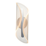 Manta Wall Sconce - Polished Chrome / Frosted