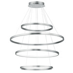 Groove Color-Select 4-Tier Pendant - Brushed Aluminum