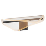 Manta Bath Vanity Light - Black / Frosted