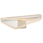 Manta Bath Vanity Light - Polished Chrome / Frosted