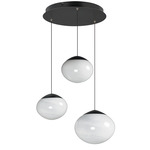 Nimbus Multi-Light Pendant - Black / White