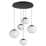 Nimbus Multi-Light Pendant - Black / White