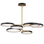 Hoopla Horizontal Chandelier - Black / Gold