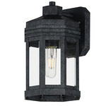 Wright Outdoor Wall Sconce - Black Patina / Clear