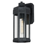 Wright Outdoor Wall Sconce - Black Patina / Clear
