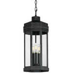 Wright Outdoor Pendant - Black Patina / Clear