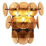 Loren Wall Sconce - Gunmetal / Amber