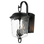 Prescott Outdoor Wall Light - Dark Bronze / Clear