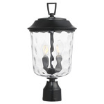 Prescott Outdoor Post Light - Dark Bronze / Clear