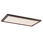 Sky Panel Color-Select Rectangular Ceiling Light - Bronze / White