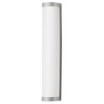 Halfpipe Color-Select Outdoor Wall Light - Brushed Aluminum / White