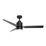 Falcon Outdoor Ceiling Fan with Light - Black / Black