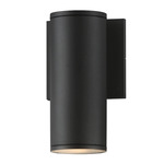 Caldera Down Outdoor Wall Light - Black