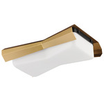 Rizzo Ceiling Light - Black / Antique Brass