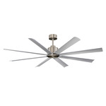 Condor Outdoor Ceiling Fan - Satin Nickel