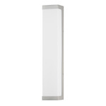 Tunnel Wall Sconce - Brushed Aluminum / White