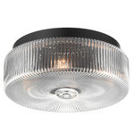 Kasbah Ceiling Light - Oil Rubbed Bronze / Clear Ribbed