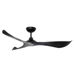 Keanu Outdoor Ceiling Fan - Black / Black