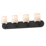 Durham Bathroom Vanity Light - Black / White