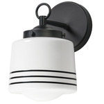 Eureka Wall Sconce - Black / White