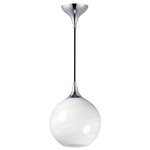 Neve Pendant - Polished Chrome / Marble Glass