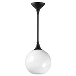 Neve Pendant - Black / Marble Glass