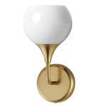 Neve Wall Sconce - Natural Aged Brass / Marble Glass