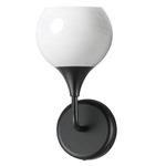 Neve Wall Sconce - Black / Marble Glass