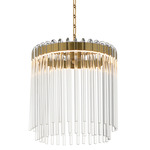 Jolie Color-Select Pendant - Natural Aged Brass / Clear