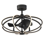 Solstice Outdoor Wifi Fandelight - Black