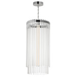 Jolie Color-Select Foyer Pendant - Polished Nickel / Clear