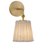 Baja Wall Sconce - Natural Aged Brass / Weathered White