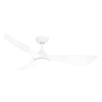 Keanu Outdoor Ceiling Fan with Light - Matte White / Matte White