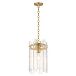Warren Pendant - Gold Leaf / Clear
