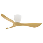 Keanu Hugger Ceiling Fan - White / Teak