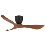 Keanu Hugger Ceiling Fan - Black / Walnut
