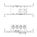 Canopy/Junction Box and WiZ Bridgebox for Static White - Black