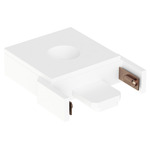 Continuum Track End Connector - White