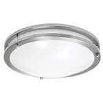Carlisle Color-Select 120-277V Ceiling Light - Satin Nickel / White