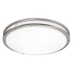 Carlisle Color-Select 120-277V Ceiling Light - Satin Nickel / White