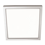 Edge Square Color-Select 120V Ceiling Light - Satin Nickel / White Acrylic
