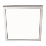Edge Square Color-Select 120V Ceiling Light - Satin Nickel / White Acrylic