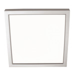 Edge Square Color-Select 120V Ceiling Light - Satin Nickel / White Acrylic