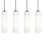 Leo Linear Multi Light Pendant - Black / White