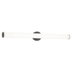 Leia Color-Select Bathroom Vanity Light - Black / Frosted
