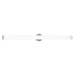 Leia Color-Select Bathroom Vanity Light - Satin Nickel / Frosted
