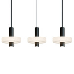 Sydney Color-Select Linear Multi-Light Pendant - Black / White